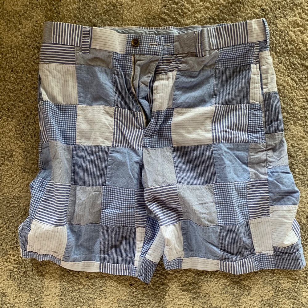 Brooks Brothers Patchwork Madras Shorts 33